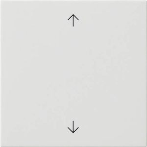 Gira Schalter-Wippe System 3000, 5361 03, für Jalousieschalter, mit Pfeilsymbolen, reinweiß glänzend