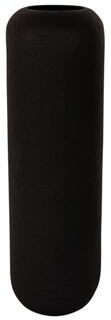 BIDK Home "Lg Hammered Vase Textured Black H 18.90""- ST - Textured black"