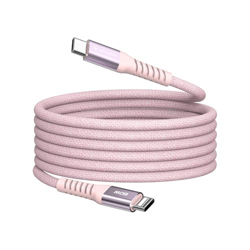 Verbatim Sync & Charge 60W USB-C naar USB-C snellaadkabel met PD 3.0, 120 cm, roze