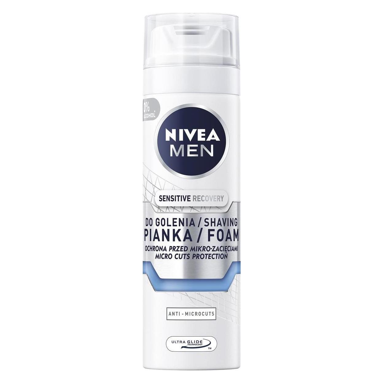 Nivea Men Men Sensitive Recovery pianka do golenia 200ml (200 ml, Rasiercreme, Rasiergel) (30261190)