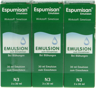 BERLIN-CHEMIE AG ESPUMISAN Emulsion 3X30 ml 06890489