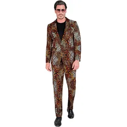 Widmann ANIMAL PRINT LEOPARD PARTY FASHION ANZUG (Jackett, Hose), L (L)