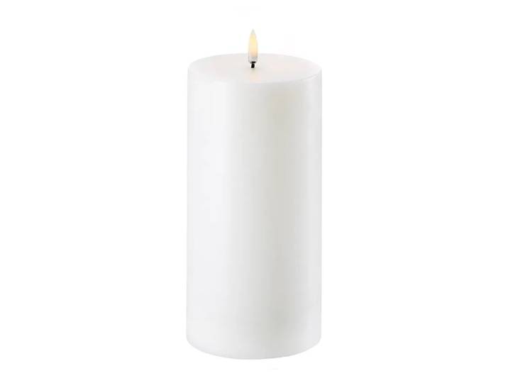 Uyuni Lighting Bougie bloc Uyuni LED blanc Ø10,1 cm 20,3 cm