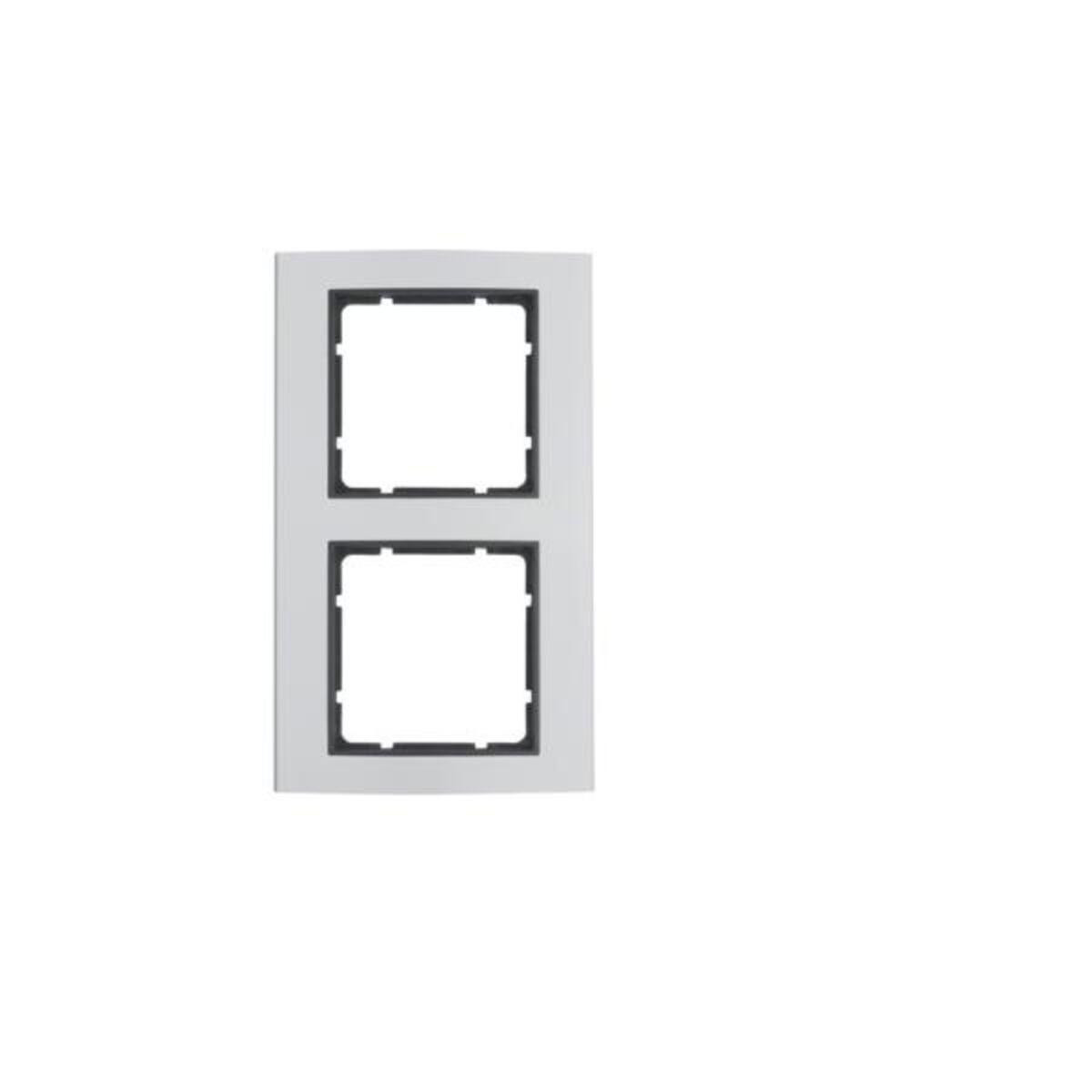 Berker B3 dubbel frame 10123004 aluminium antraciet