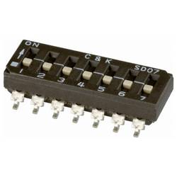 C & K Switches SD07H0SB DIP Switch SD Series DIP-Schalter Polzahl 7 1 St. Tube