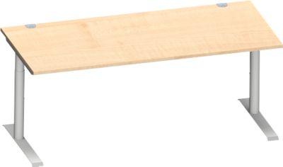 Schäfer Shop Genius Schreibtisch MODENA FLEX, 1800 x 800 mm, Ahorn