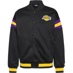 New Era LA Lakers Bomberjacke Herren | Gr. M | schwarz - schwarz