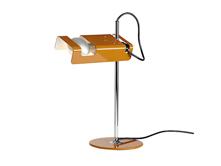 OLUCE lampe de table SPIDER (Jaune moutarde - Métal)