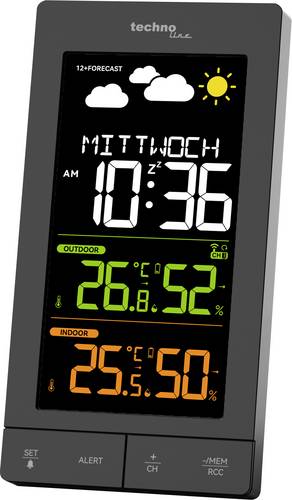 Techno Line WS6458 Funk-Wetterstation Anzahl Sensoren max. 3 St.