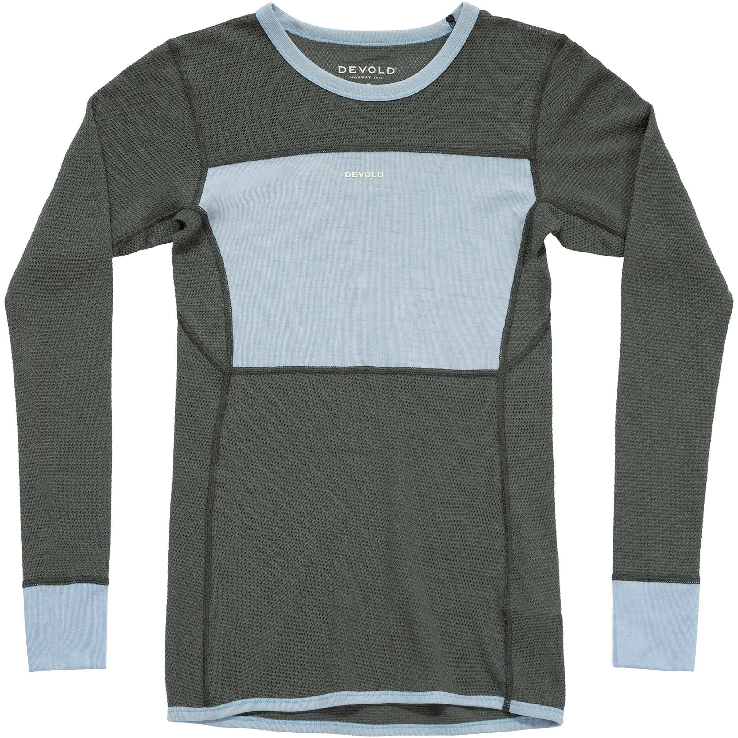 Devold Wool Mesh Damen Langarm Unterhemden weiss Größe L Hautfreundlich Merinowolle