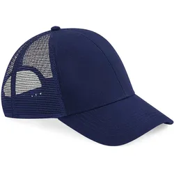 Beechfield Unisex 6-Panel Bio Trucker Kappe Netz Cap B60N oxford navy one size