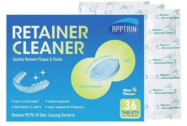 Inspired Living Premium Braces & Denture Cleaning Effervescent Tablets Deep Clean Oral Appliance Care 36 Tablets