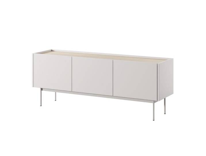 Meuble TV coloris beige 144 x 37 x 55 cm