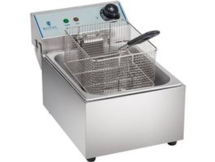 Friteuse acier inox 1 bac 10 litres cuve amovible professionnelle 3614005