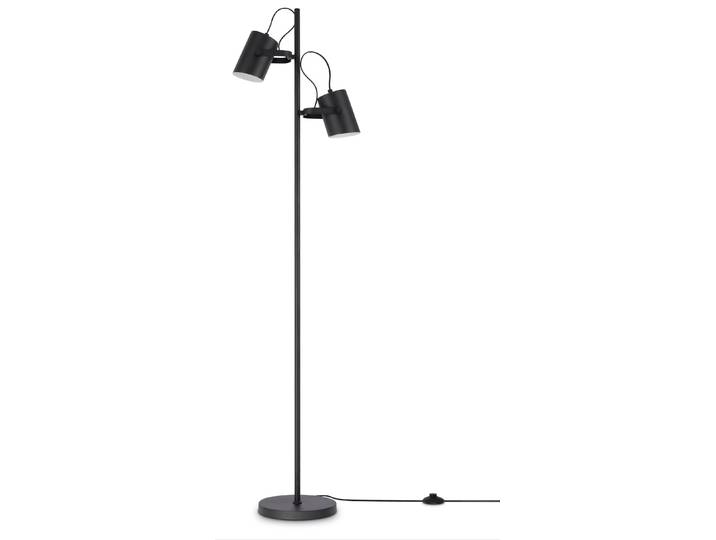 PACO HOME Stehlampe KARL , schwarz, 2, Ø 25cm H: 162,1cm, Leuchten, mit kompatiblen Dimmer und Leuchtmittel, Stehlampe