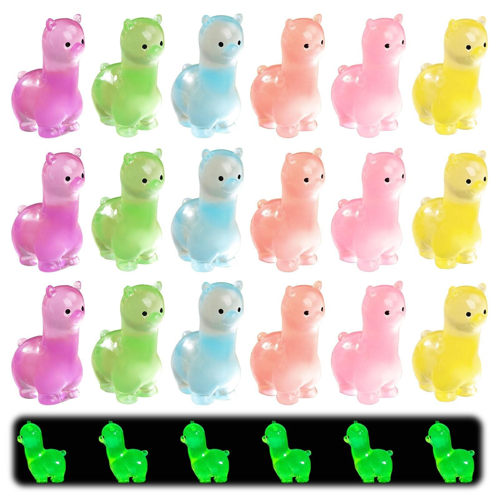 Merkloze set van 18 lichtgevende mini-alpaca-figuurtjes voor tuindecoratie