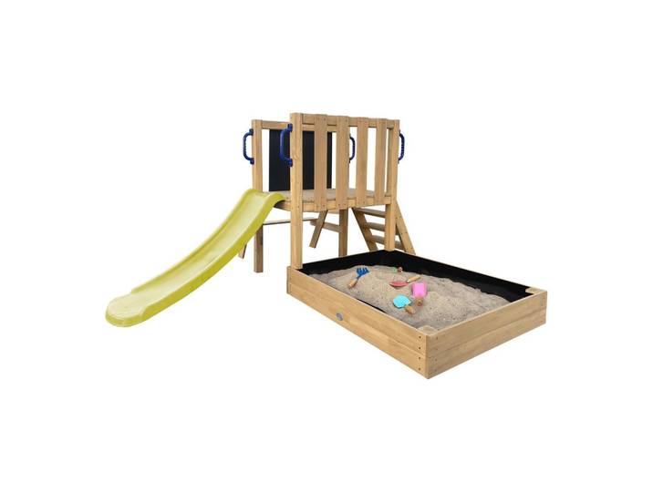 SPIELTURM MIT RUTSCHE LIMEGRÜN