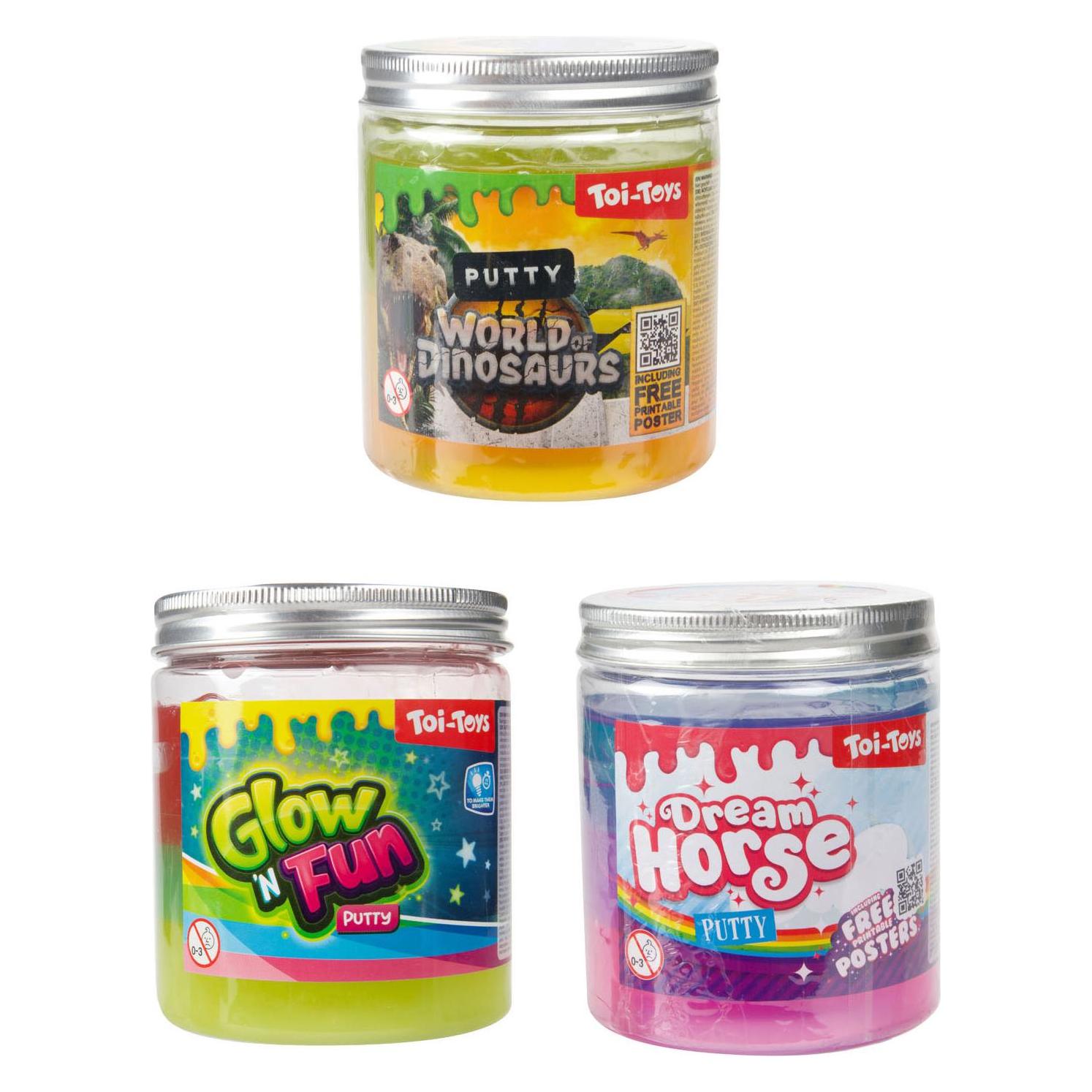Toi-Toys Putty Leuchtet Im Dunkeln Xl 3 Assorti (35938Z)