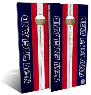 Skip's Garage New England Football Outdoor Cornhole Board Set