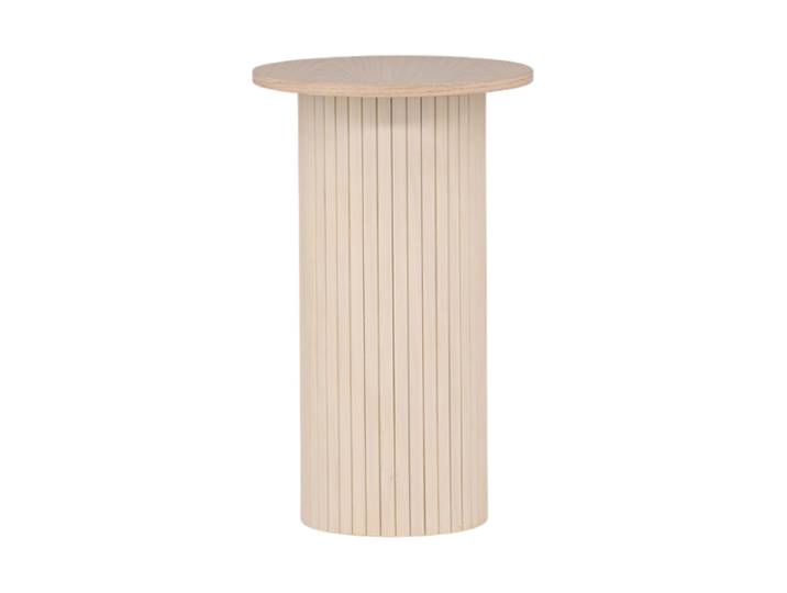 Runder Design Beistelltisch „Bianca“ Ø 40 x 65 cm Eiche Natural VE DESIGN