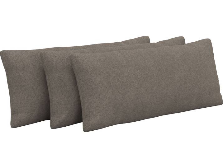 Auflagekissen SIT & MORE Emely , braun (schlamm), B:65cm H:25cm T:10cm, 100% Polyester, Polsterauflagen, Auflagekissen