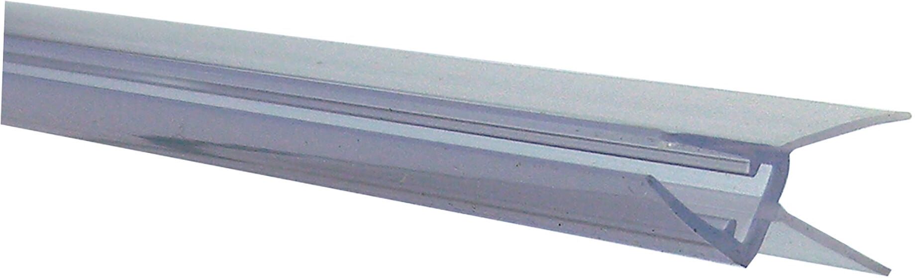 Tecnomat GUARNIZIONE GOCCIOLATOIO SOTTO VETRO CON DOPPIA ALETTA TRASPARENTE H 200 cm PER VETRO 3-4-5 mm