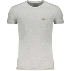 Aeronautica Militare, Herren, Sportshirt, Eronautica Militare Graues Kurzarm-T-Shirt Für Herren (M), Grau