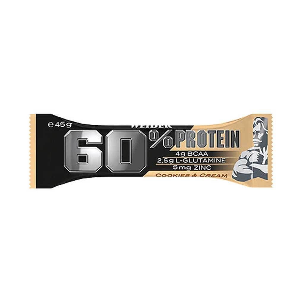 Weider 60% Protein Bar, Cookies & Cream 45 g Riegel