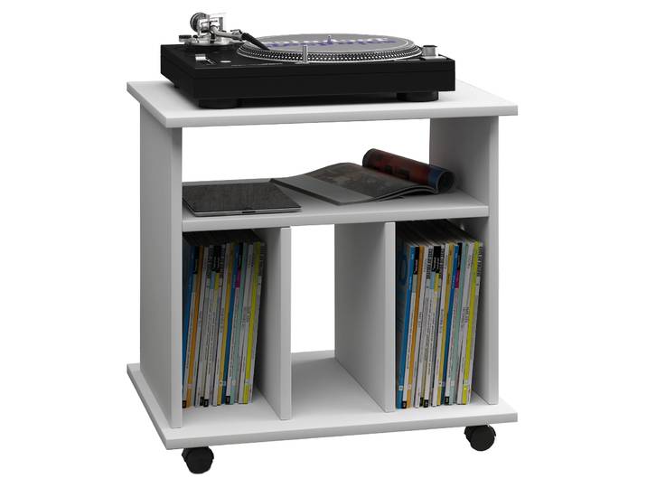 Couchtisch VCM Holz Beistelltisch Couchtisch Rollen Tabina , weiß, B:60cm T:45cm, Tische, Couchtisch