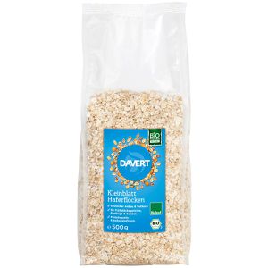 Davert Haferflocken Kleinblatt, BIO, aus dem vollen Haferkorn, 500 g