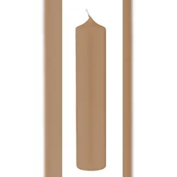 Kopschitz Kerzen 2 Altar Kerzen Portobello Nougat 40 x 8 cm im XXL Format