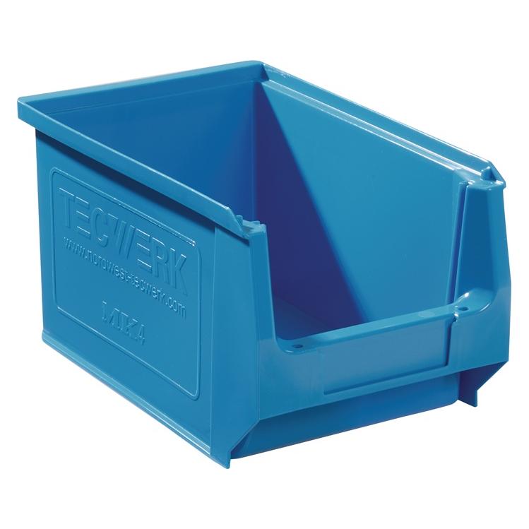 Tecwerk Sichtlagerkasten L230/200xB150xH130mm PE blau (2000453812)