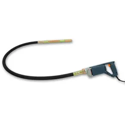 EBERTH Elektrischer Betonrüttler 800W, 2m Schlauch, 35mm Rüttelflasche, flexible Welle, tragbar, 230V