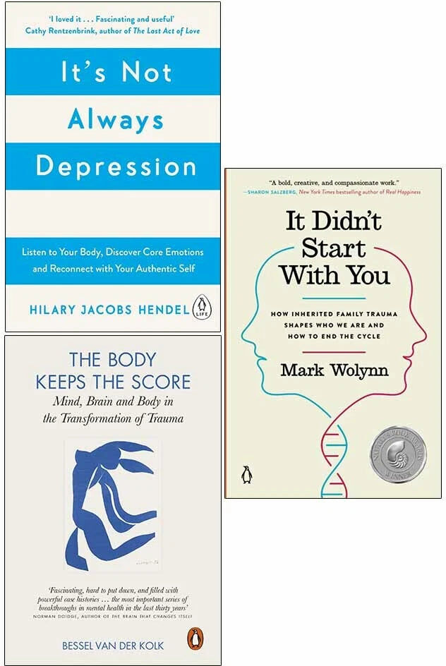 Vermilion/Penguin It's Not Always Depression, It Didn't Start With You & The Body Keeps the Score 3 Books Collection Set