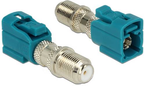 Delock 89464 89464 HF-Adapter Fakra-Buchse - F-Buchse 1St.