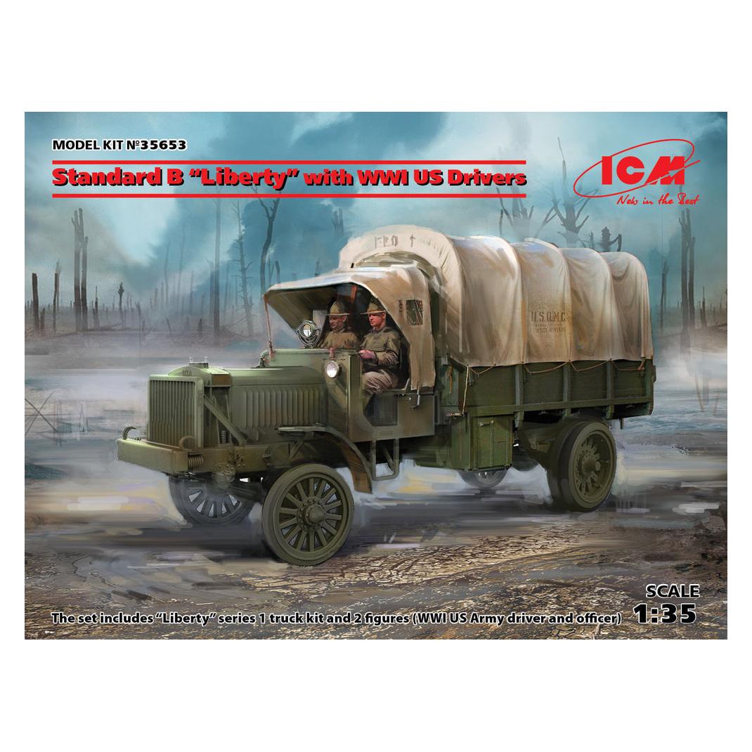 ICM Standard B Liberty with WWI US Drivers (35653)