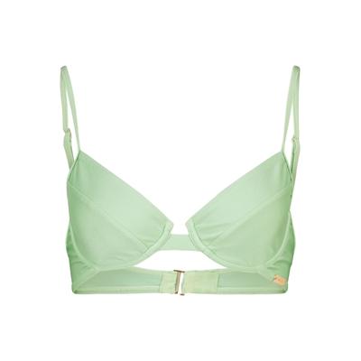 Bügel-Bikini-Top ALIFE & KICKIN, Damen, Gr. L, Einheitsgröße, grün (pistachio), 80% Polyamid, 20% Elasthan, Bikini-Oberteile