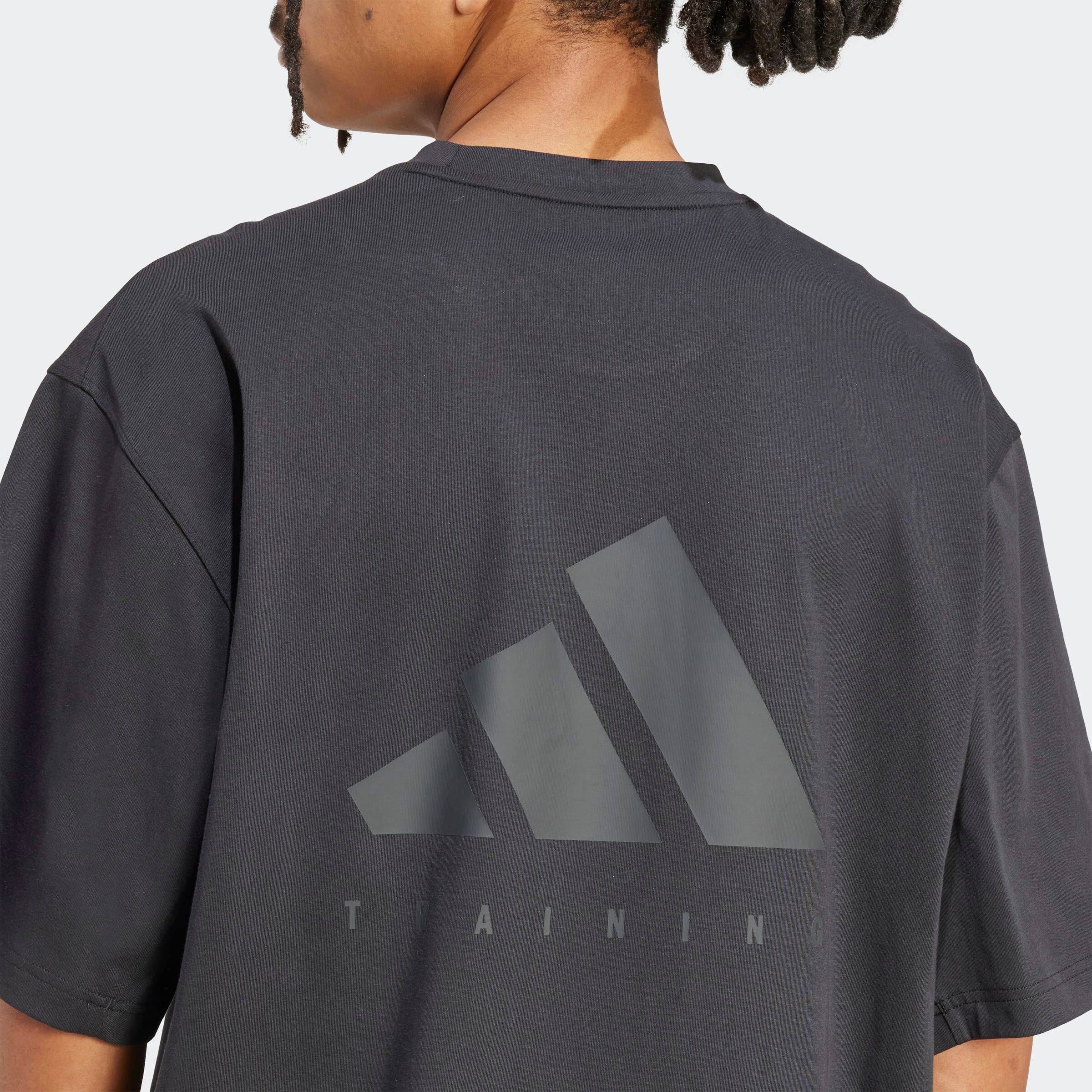 T-Shirt ADIDAS PERFORMANCE "PRIMELIFT WORKOUT, OVERSIZE", Herren, Gr. M, schwarz, Obermaterial: 74% Baumwolle, 26% Polyester, normal, Rundhals, Shirts T-Shirt schwarz M
