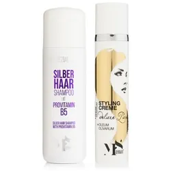 MARGOT SCHMITT® Silber Haarshampoo 200ml & Deluxe Pure Styling Creme 100ml