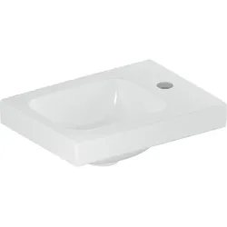 Geberit iCon Light Handwaschbecken 38x28cm m. Hahnloch re, ohne Überlauf, weiß
