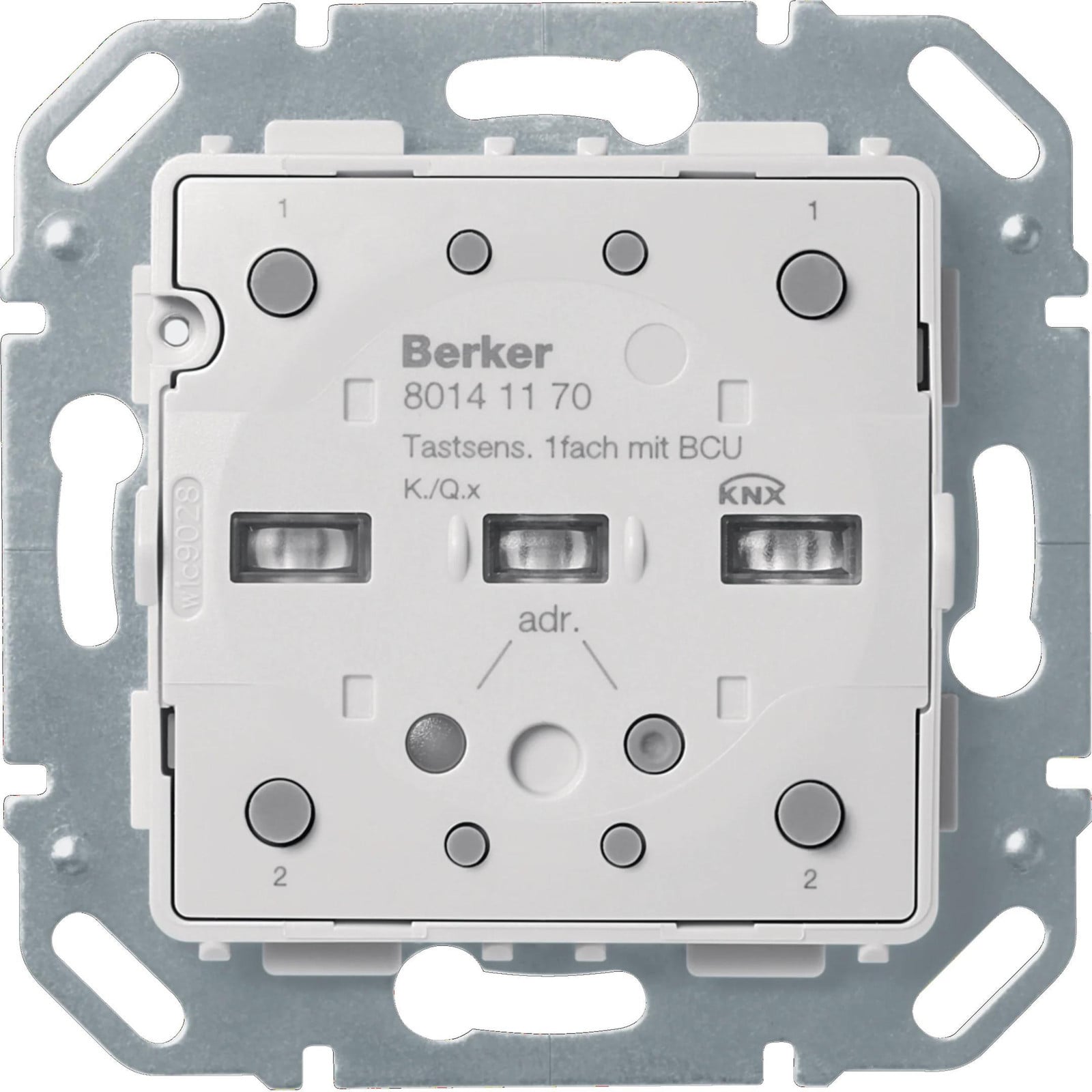 Berker KNX Q.x/K.x aanraaksensor module, 1-voudig, inbouw, 1 stuk met geïntegreerde BCU