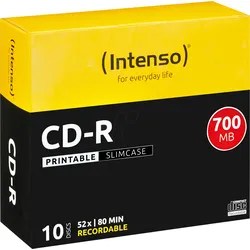 CD 8010 INT-P - Intenso CD-R / 700MB / bedruckbar / 10-er