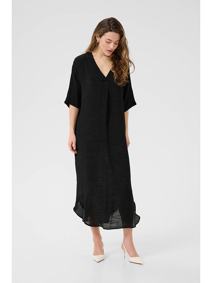 Kaffe Kleid in Schwarz - 46
