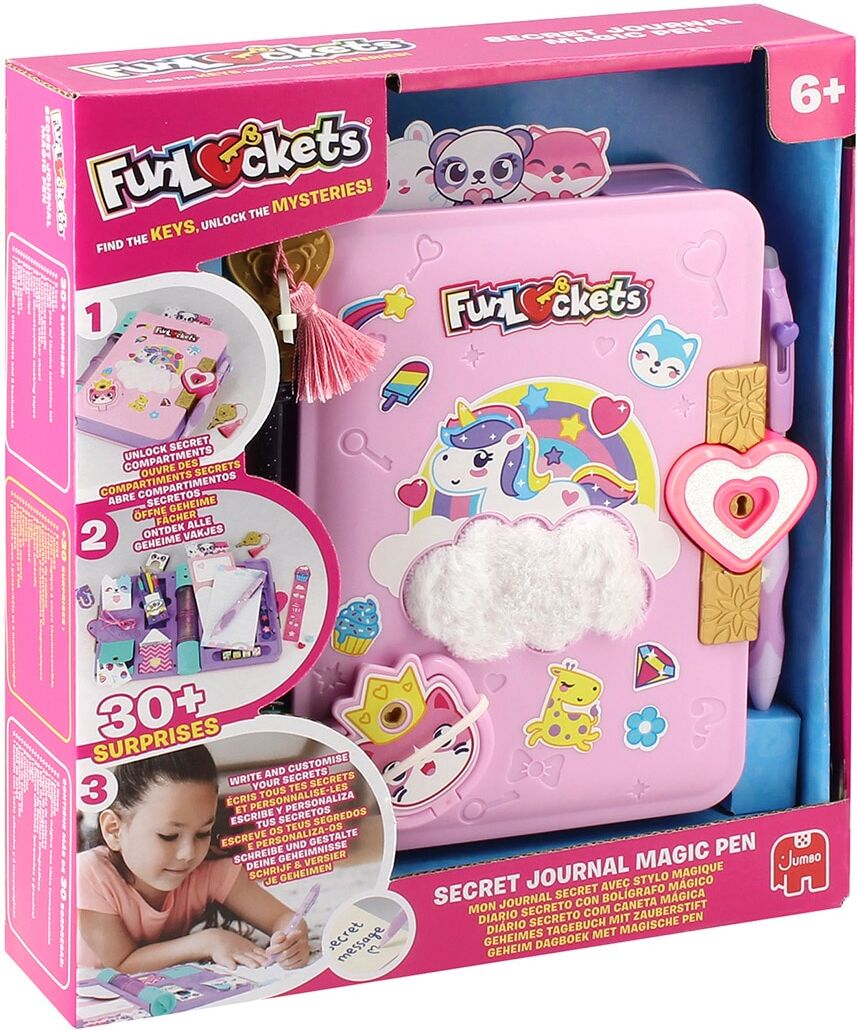 Jumbo Manualidad Diario Secreto con Bolígrafo Mágico Funlockets .