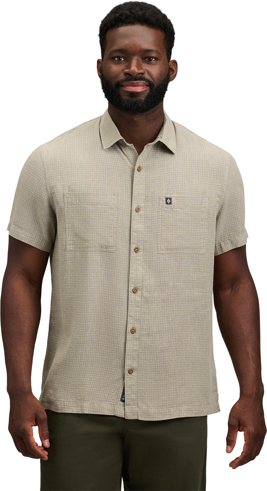 Black Diamond Men's Scenic Route Ss Shirt Pine Smoke-chalk L