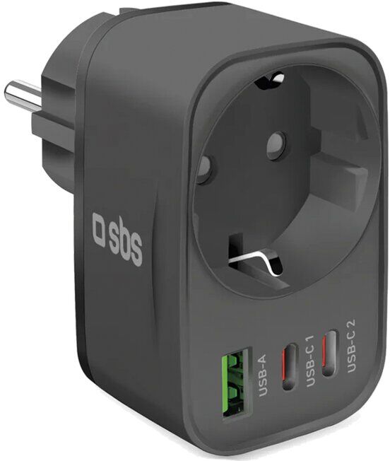 CARREGADOR SBS USB-A/TYPE-C PD30W