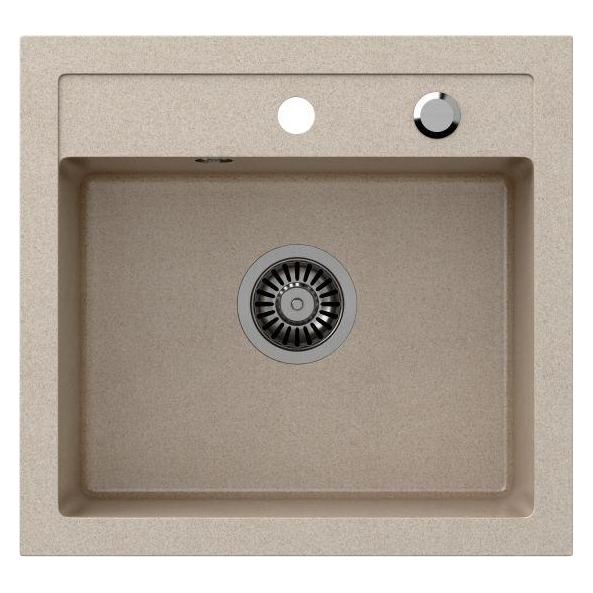 Steiner JOHNNY 110 Steingran Beige Granite Sink 1 Bowl b (HCQJ5047BEZK)