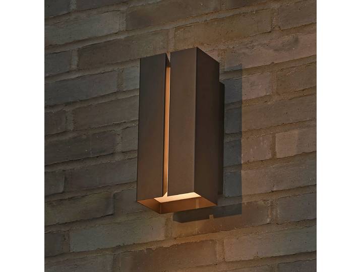 Wandleuchte Clarini 13 x 30 x 13cm Schwarz