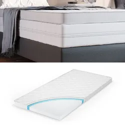 VitaliSpa Komfortschaum Topper Matratzenauflage 90x200cm Matratzentopper 6cm