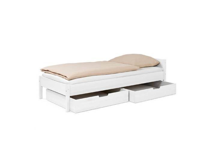 Ehrenkind Jugendbett Nova (Standard, mit Schuladen), klassische Betthöhe und zeitloses Design